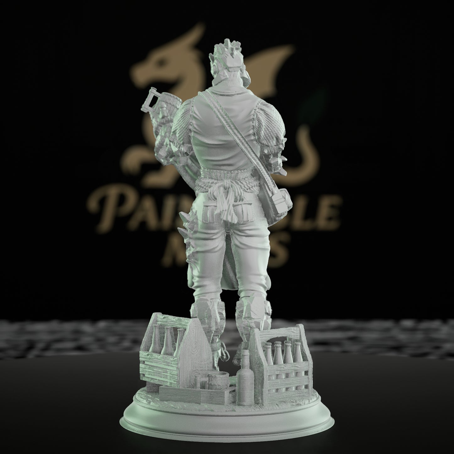 Soulforged Construct Bartender Miniature | Medium | DM Stash | D&D DnD Pathfinder Miniature