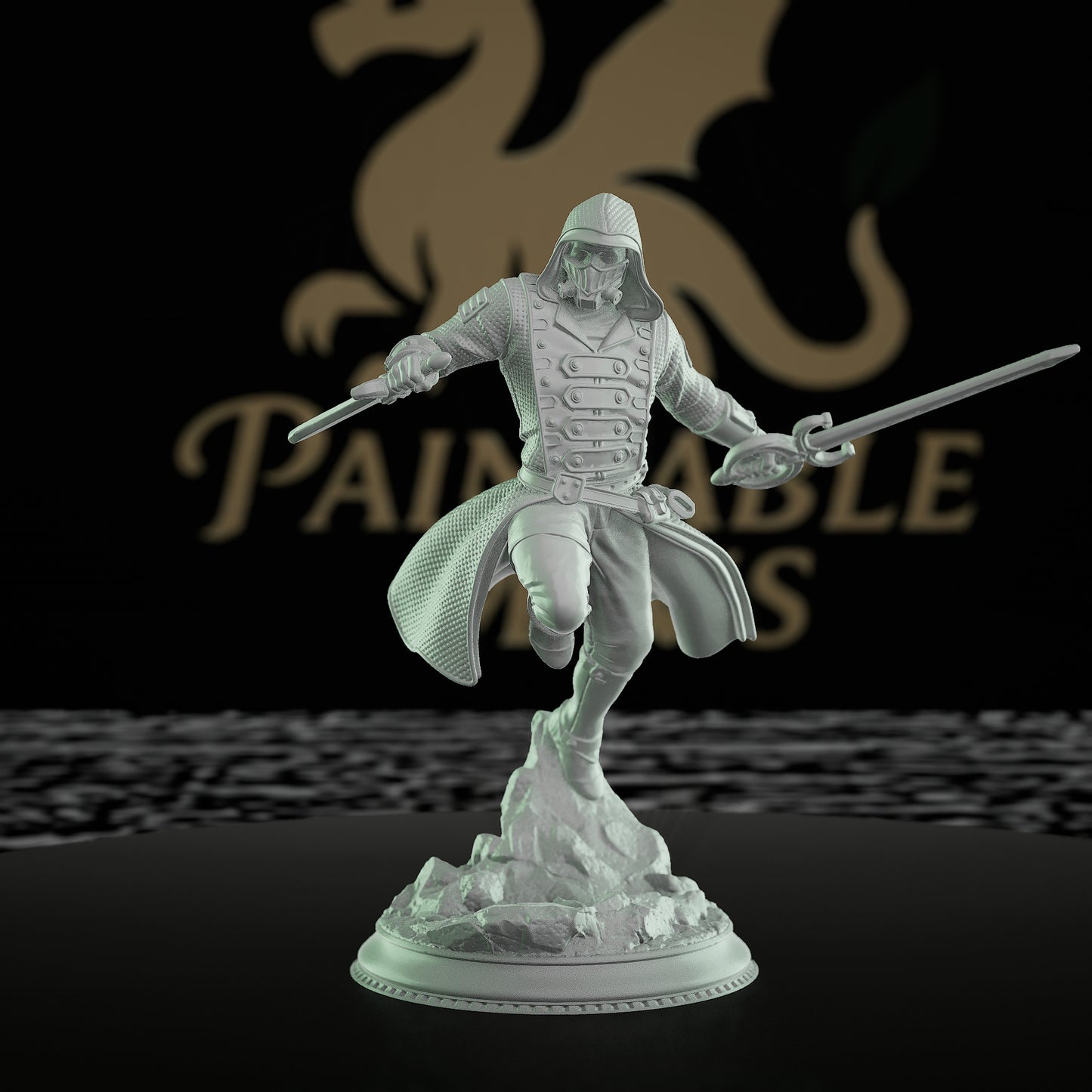 Assassin Rogue Miniature Hooded Vigilante | Medium | DM Stash | D&D DnD Pathfinder Miniature