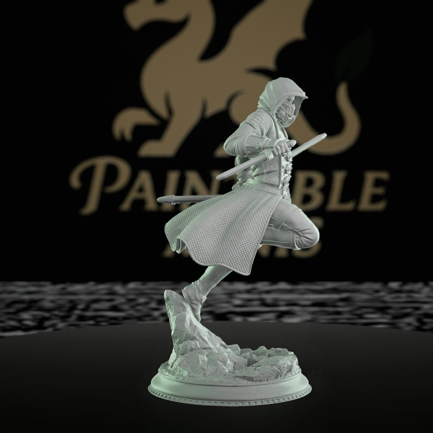 Assassin Rogue Miniature Hooded Vigilante | Medium | DM Stash | D&D DnD Pathfinder Miniature