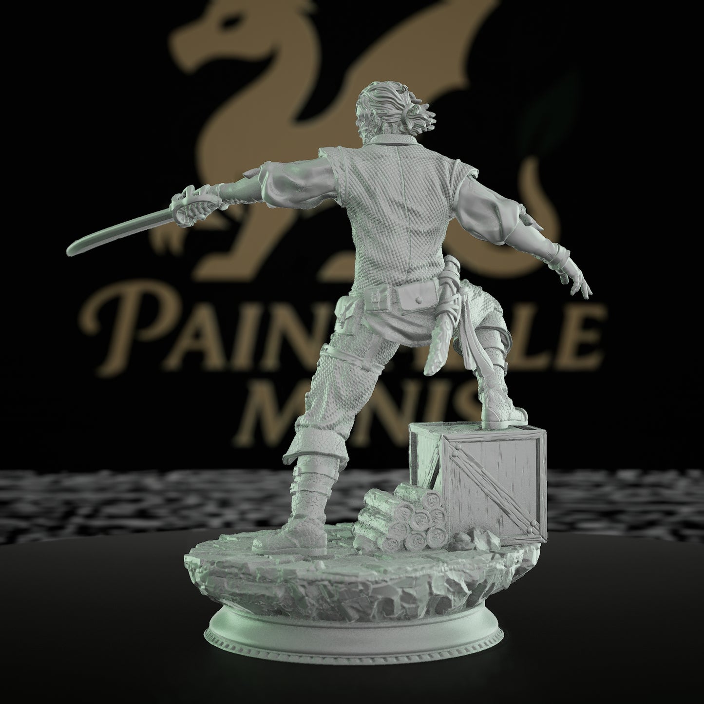 Cartel Enforcer Street Thug Mini | Medium | DM Stash | D&D DnD Pathfinder Miniature