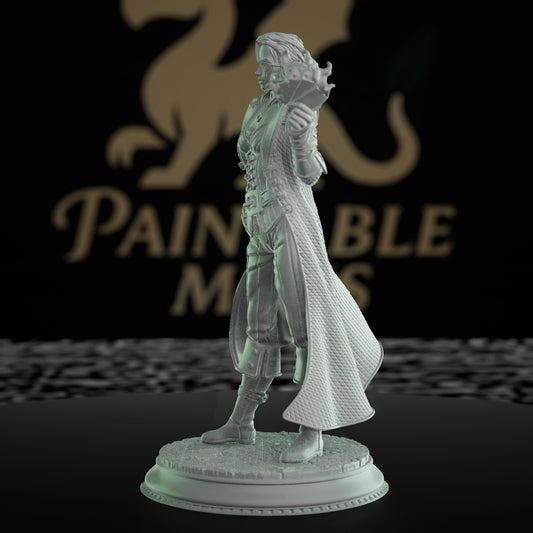 Spellcaster Swashbuckler Miniature Magic Intrigue | Medium | DM Stash | D&D DnD Pathfinder Miniature