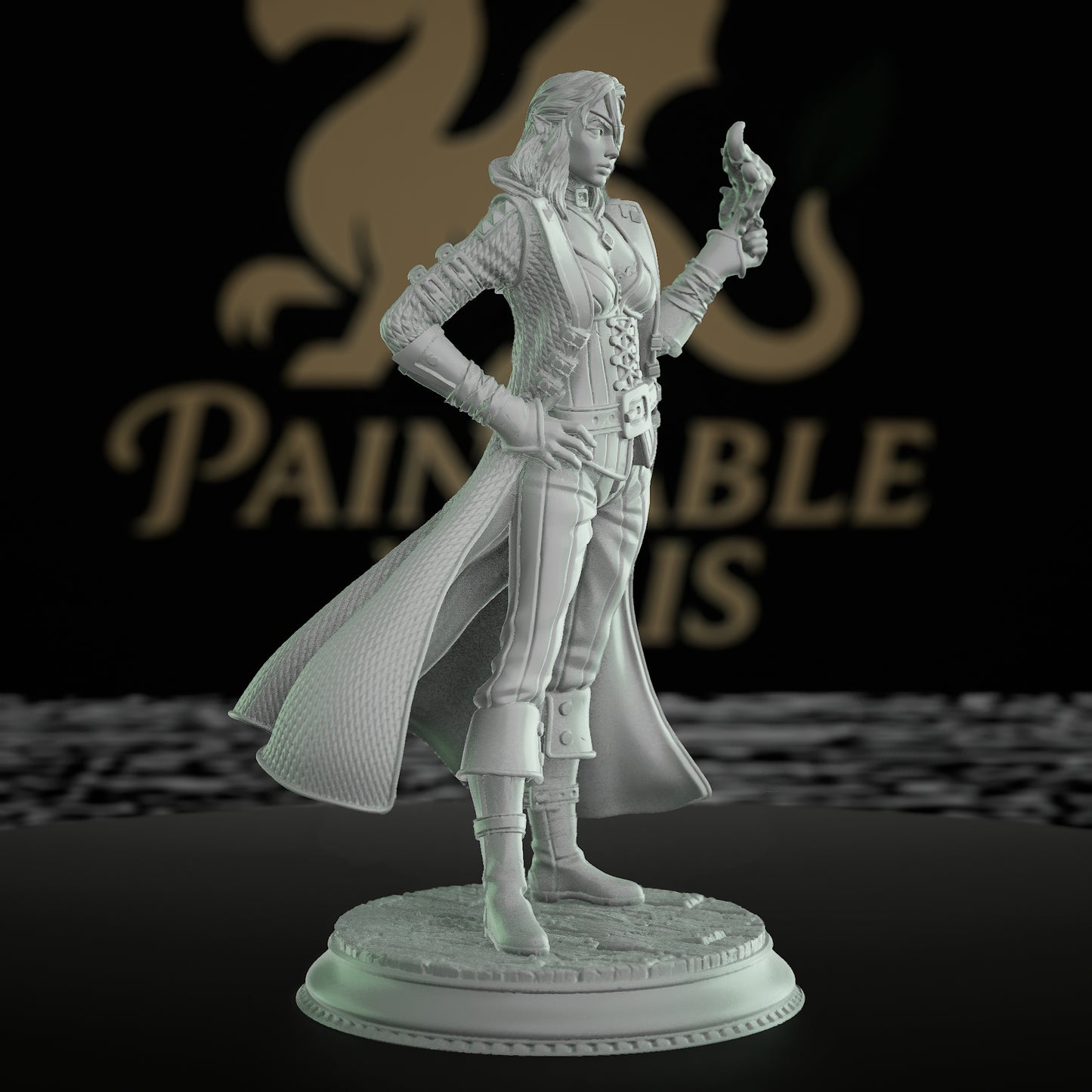 Spellcaster Swashbuckler Miniature Magic Intrigue | Medium | DM Stash | D&D DnD Pathfinder Miniature