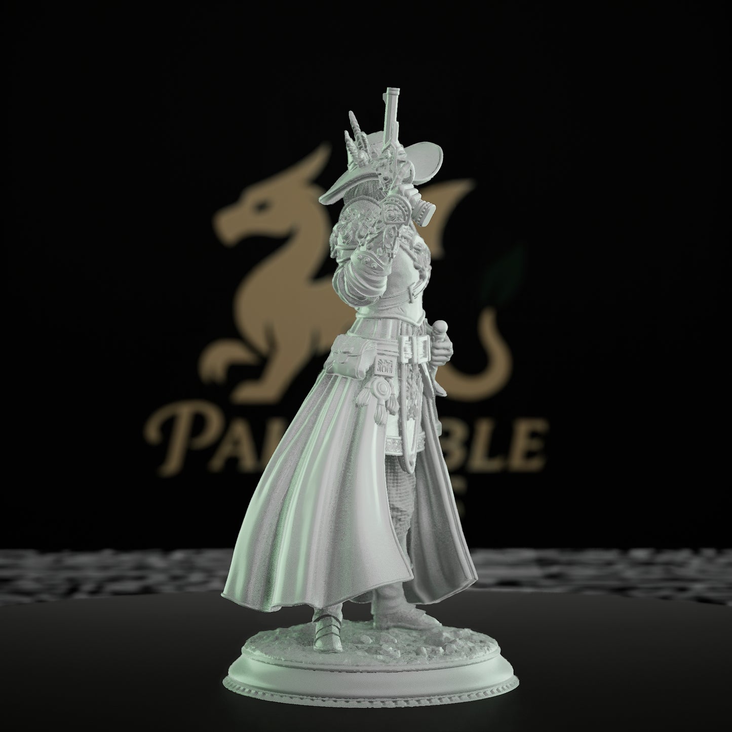 Lady Inquisitor Rogue Gunfighter Miniature | Medium | DM Stash | D&D DnD Pathfinder Miniature