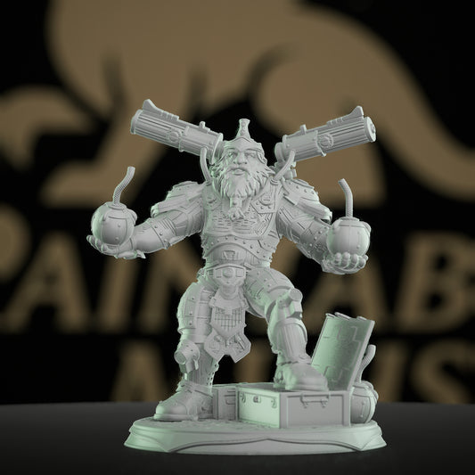 Dwarf Grenadier Explosive Prowess Miniature | Medium | DM Stash | D&D DnD Pathfinder Miniature