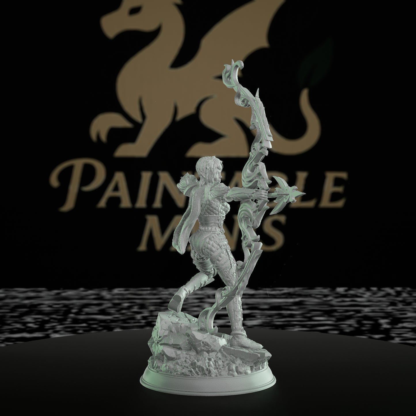 Arcane Archer Miniature | Dungeons and Dragons RPG Tabletop | DnD Painting Figure