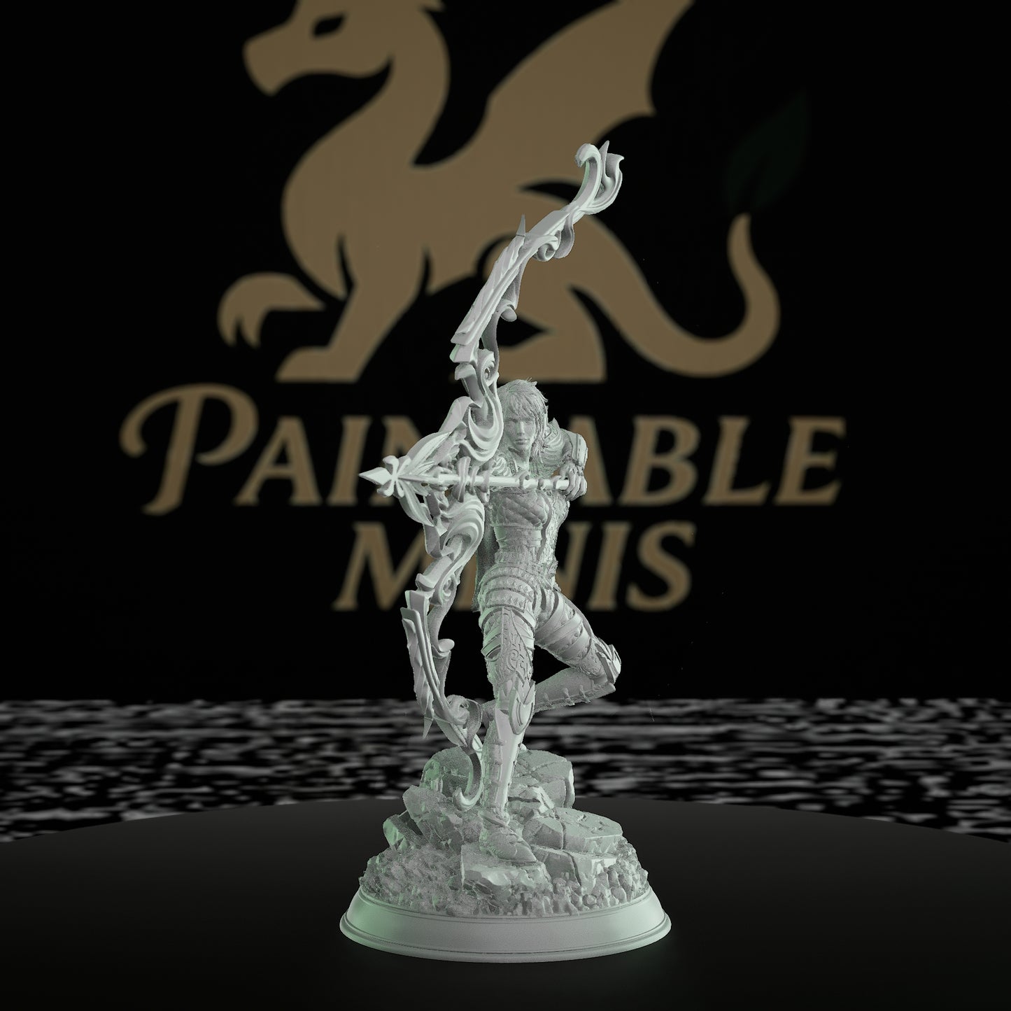 Arcane Archer Miniature | Dungeons and Dragons RPG Tabletop | DnD Painting Figure