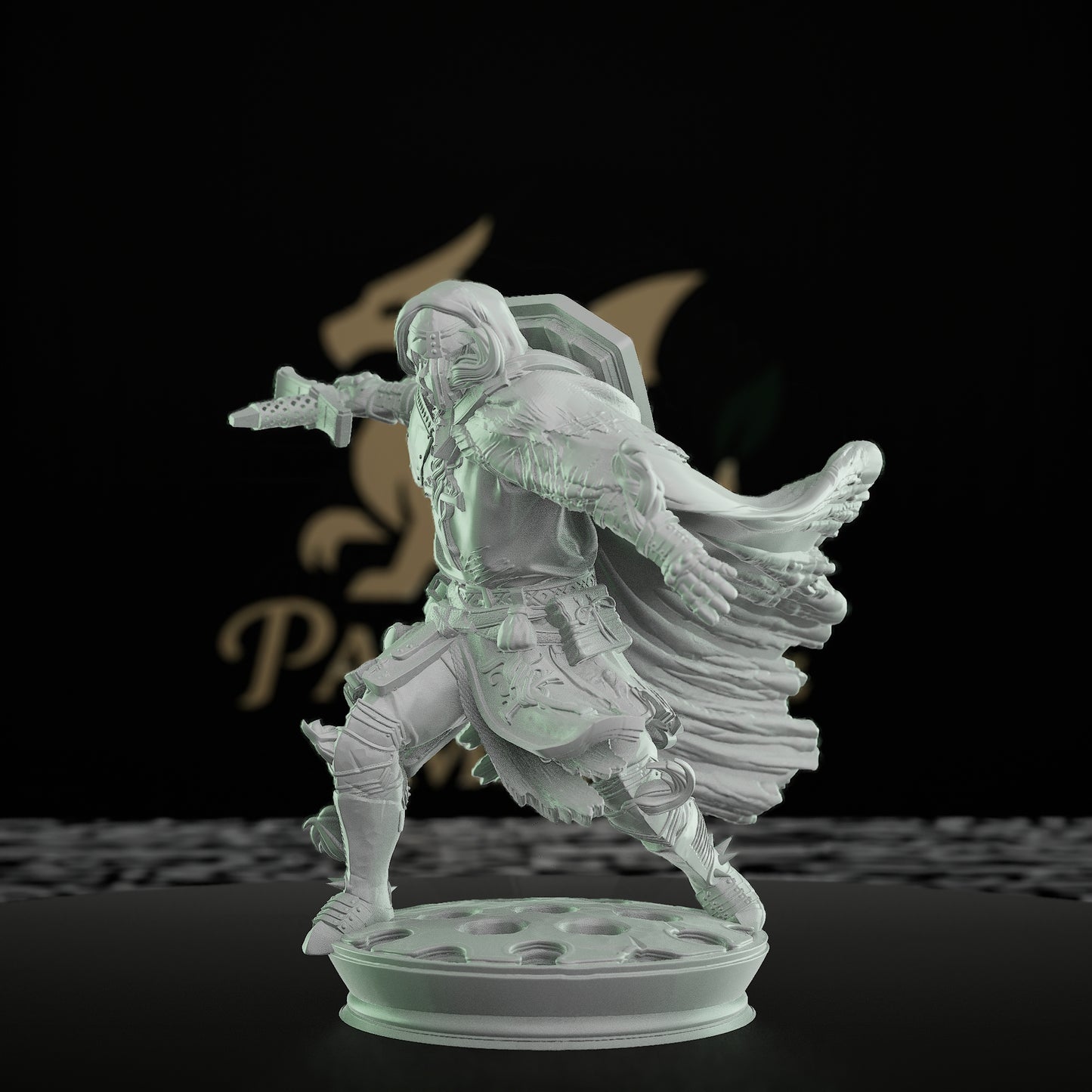 Paladin Defender Shield Sword | Medium | DM Stash | D&D DnD Pathfinder Miniature