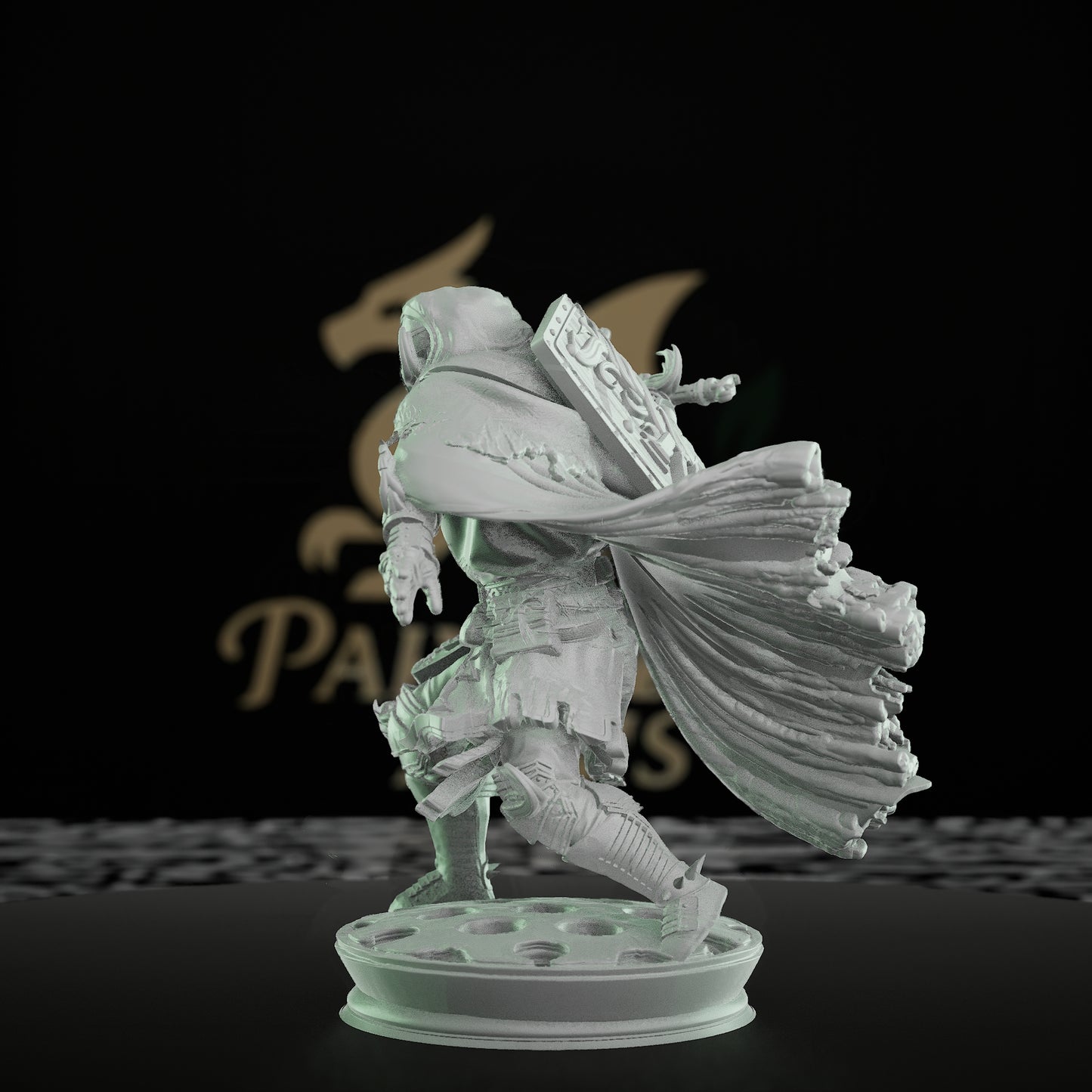 Paladin Defender Shield Sword | Medium | DM Stash | D&D DnD Pathfinder Miniature