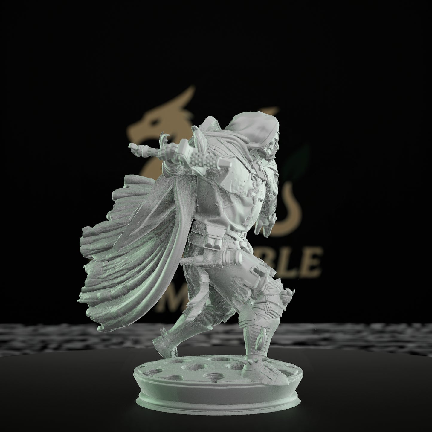 Paladin Defender Shield Sword | Medium | DM Stash | D&D DnD Pathfinder Miniature