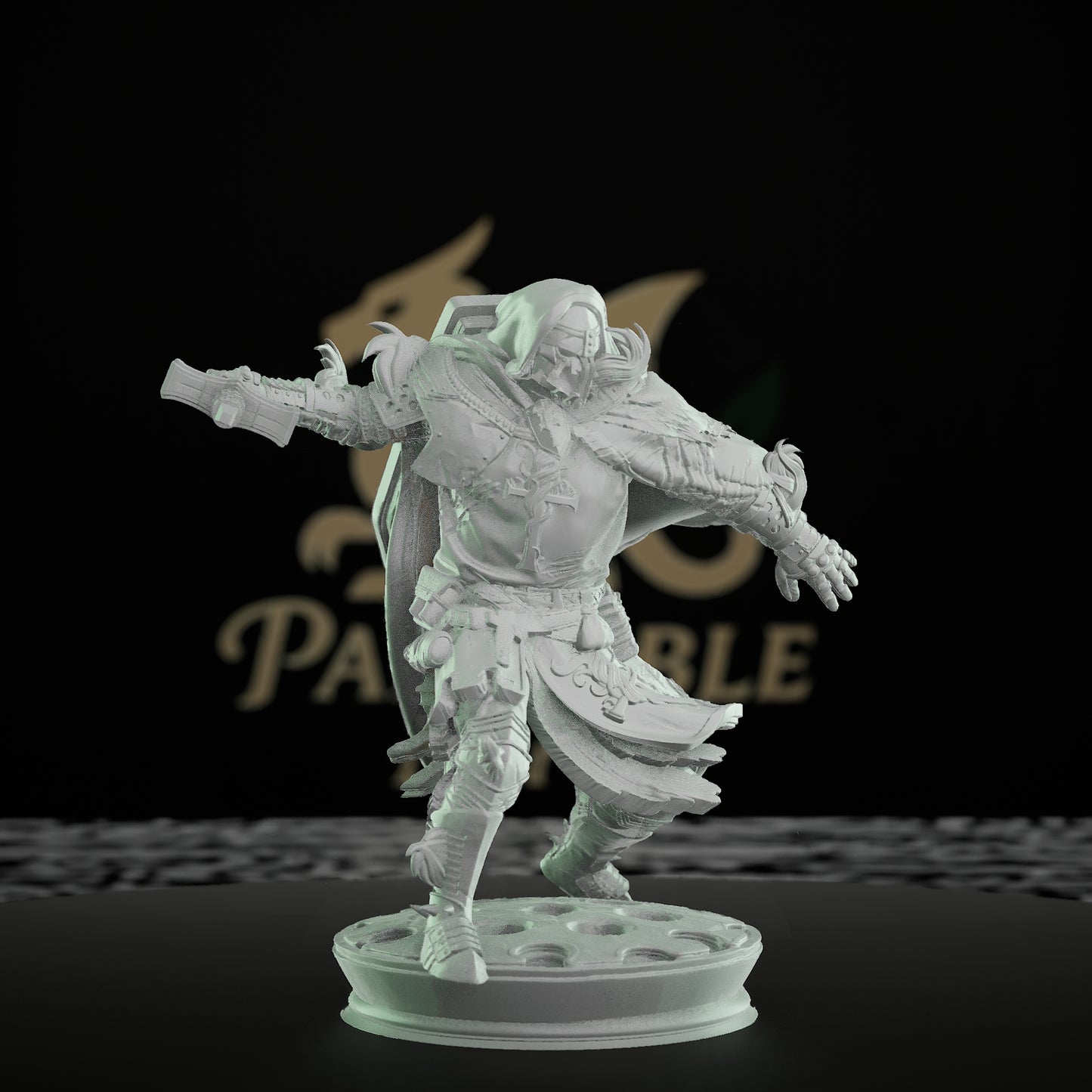 Paladin Defender Shield Sword | Medium | DM Stash | D&D DnD Pathfinder Miniature