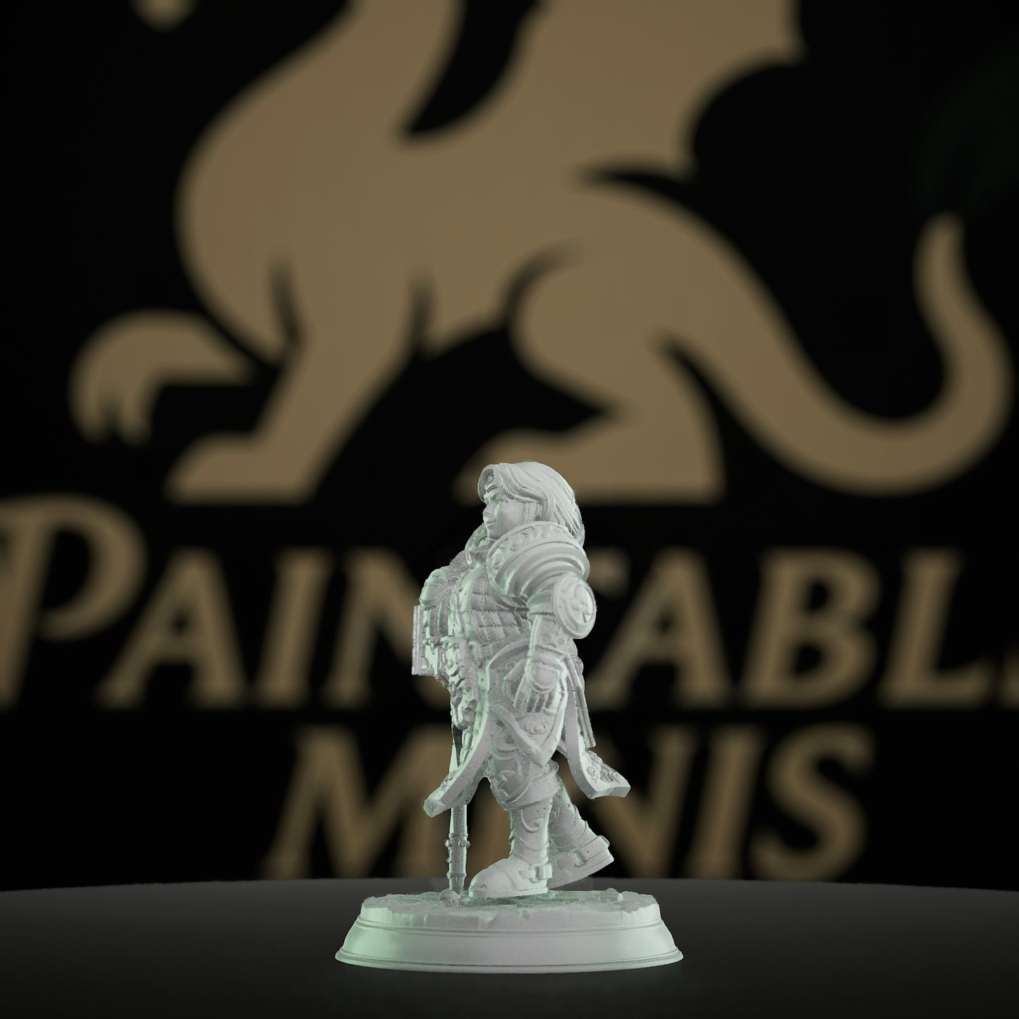 Dwarven Paladin Warrior Hammer | Medium | DM Stash | D&D DnD Pathfinder Miniature