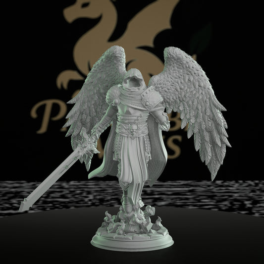 Angel Warrior Miniature Seraphim | Dungeons and Dragons Miniature Paladin | RPG Tabletop Mini DnD Painting Pathfinder