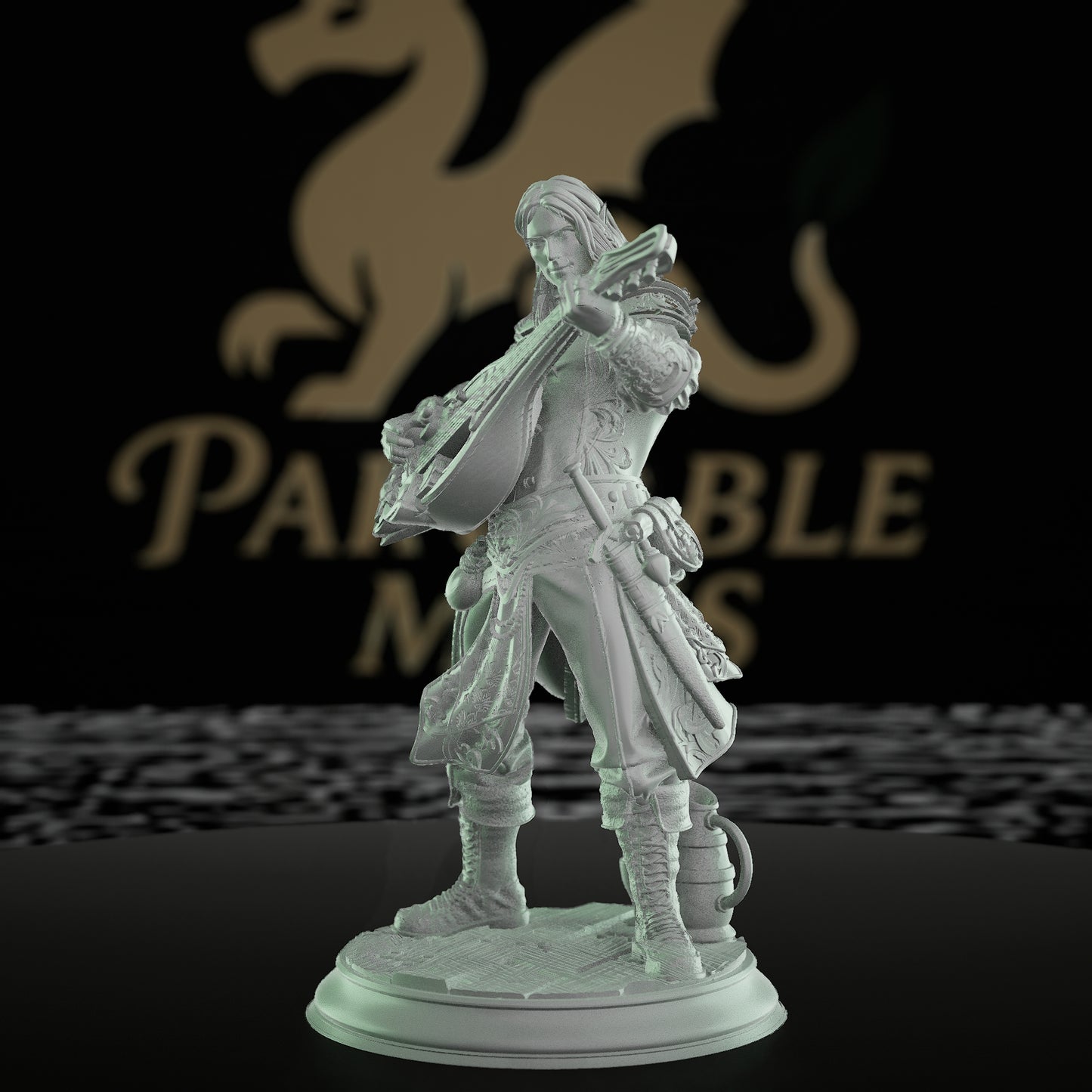 Elf Bard Musician Miniature | Medium | DM Stash | D&D DnD Pathfinder Miniature