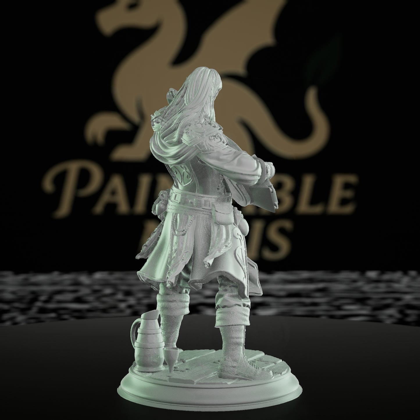 Elf Bard Musician Miniature | Medium | DM Stash | D&D DnD Pathfinder Miniature