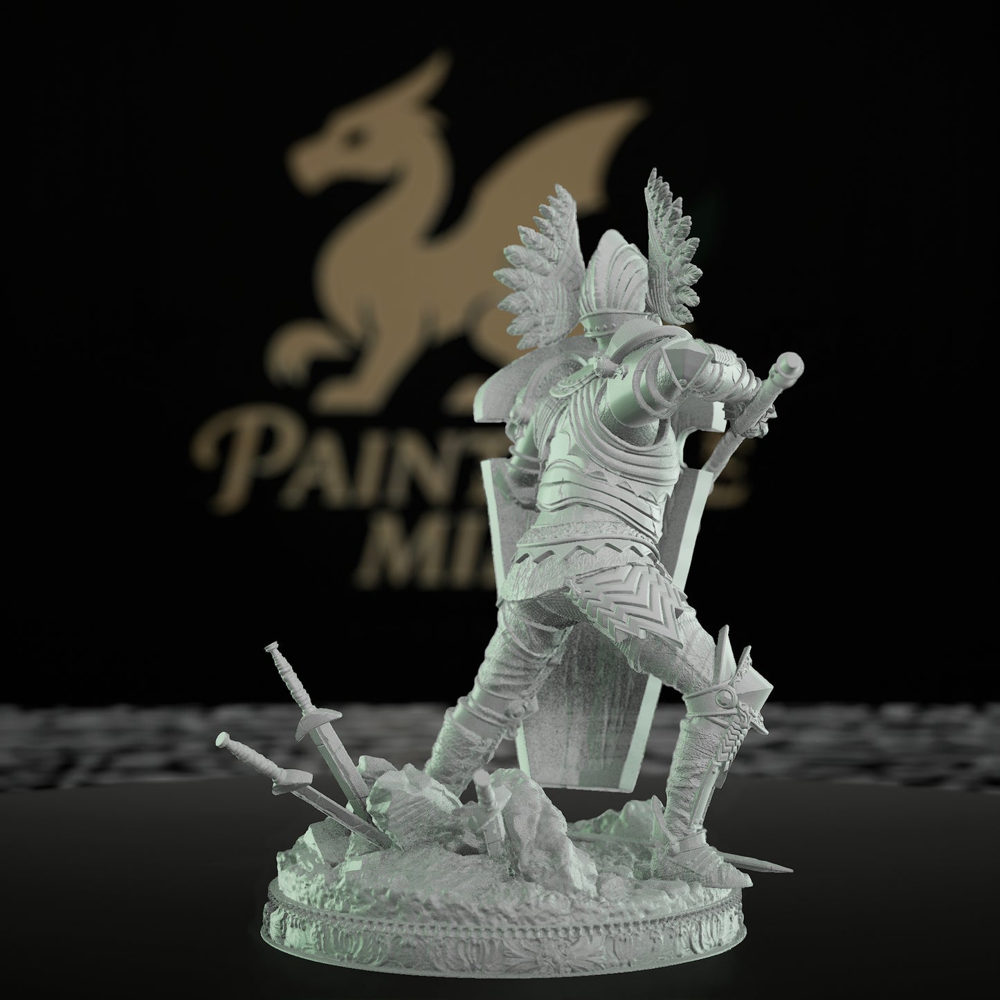 Elite Knight Fighter Miniature | Medium | DM Stash | D&D DnD Pathfinder Miniature