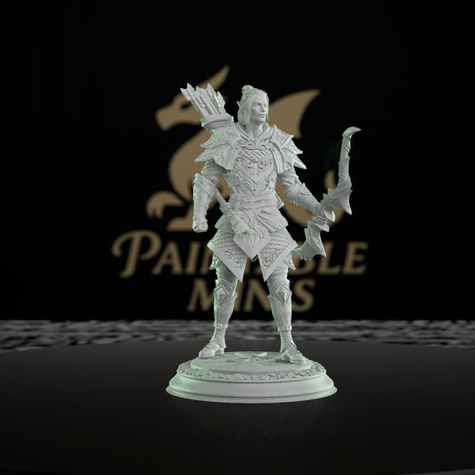 Elven Ranger Bow Quiver | Medium | DM Stash | D&D DnD Pathfinder Miniature