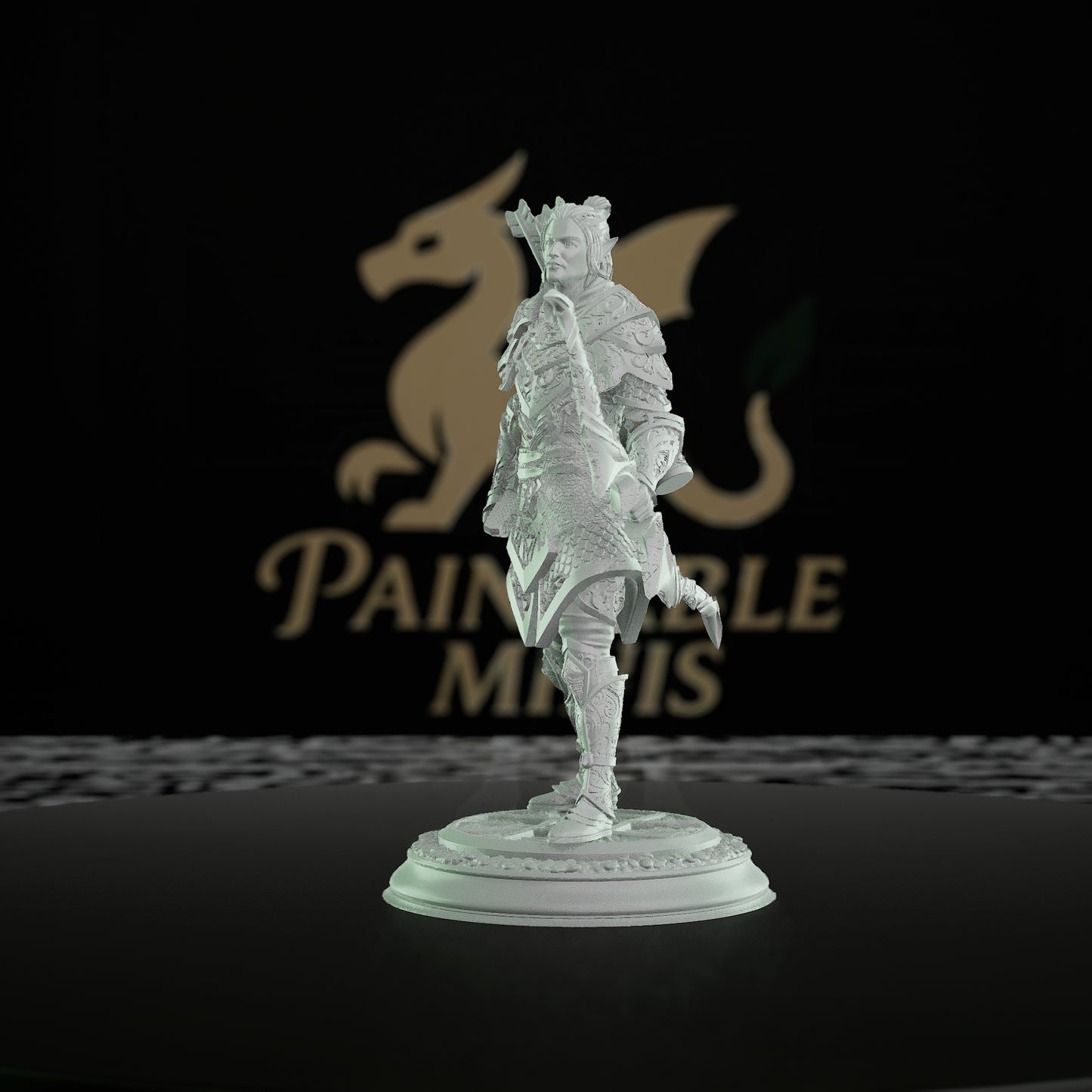 Elven Ranger Bow Quiver | Medium | DM Stash | D&D DnD Pathfinder Miniature