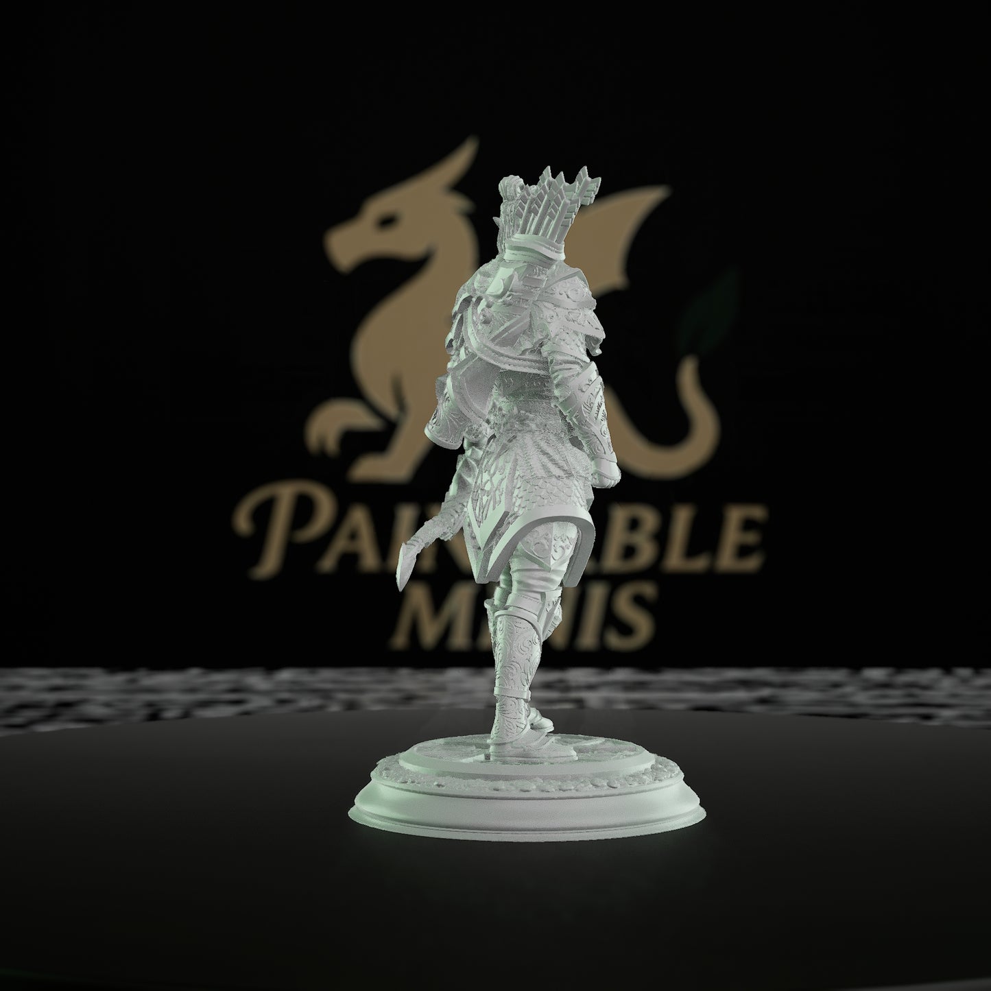 Elven Ranger Bow Quiver | Medium | DM Stash | D&D DnD Pathfinder Miniature