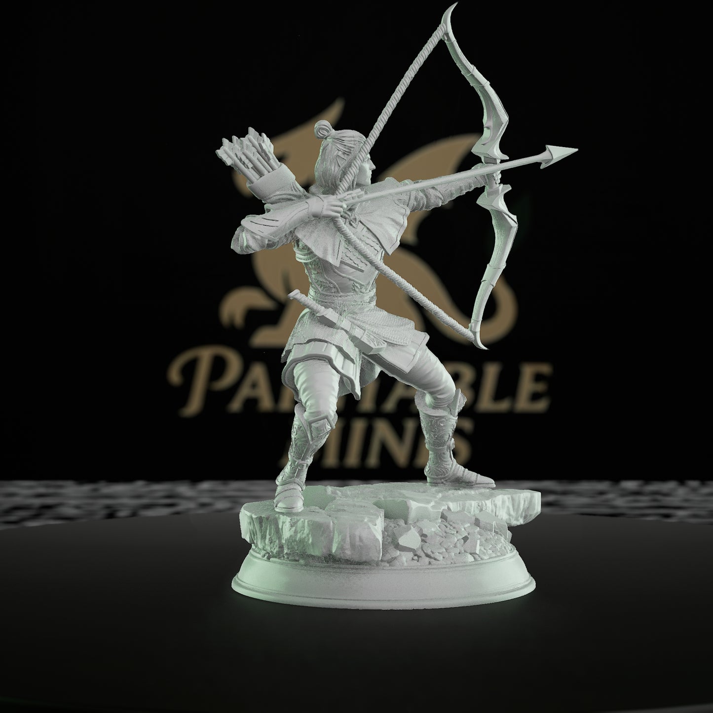 Elf Ranger Archer Miniature | Medium | DM Stash | D&D DnD Pathfinder Miniature