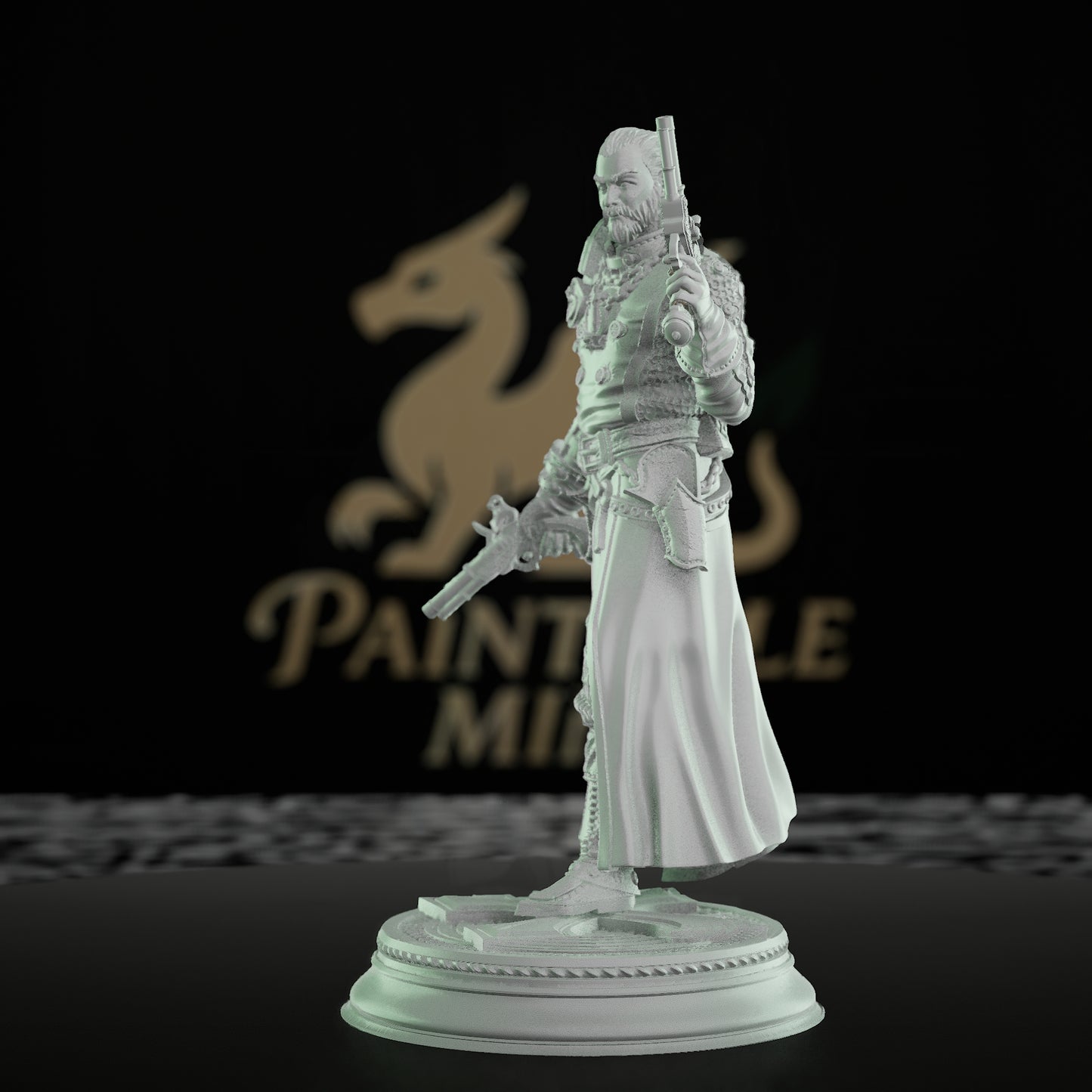 Inquisitor Cleric Hunter Pistol | Medium | DM Stash | D&D DnD Pathfinder Miniature