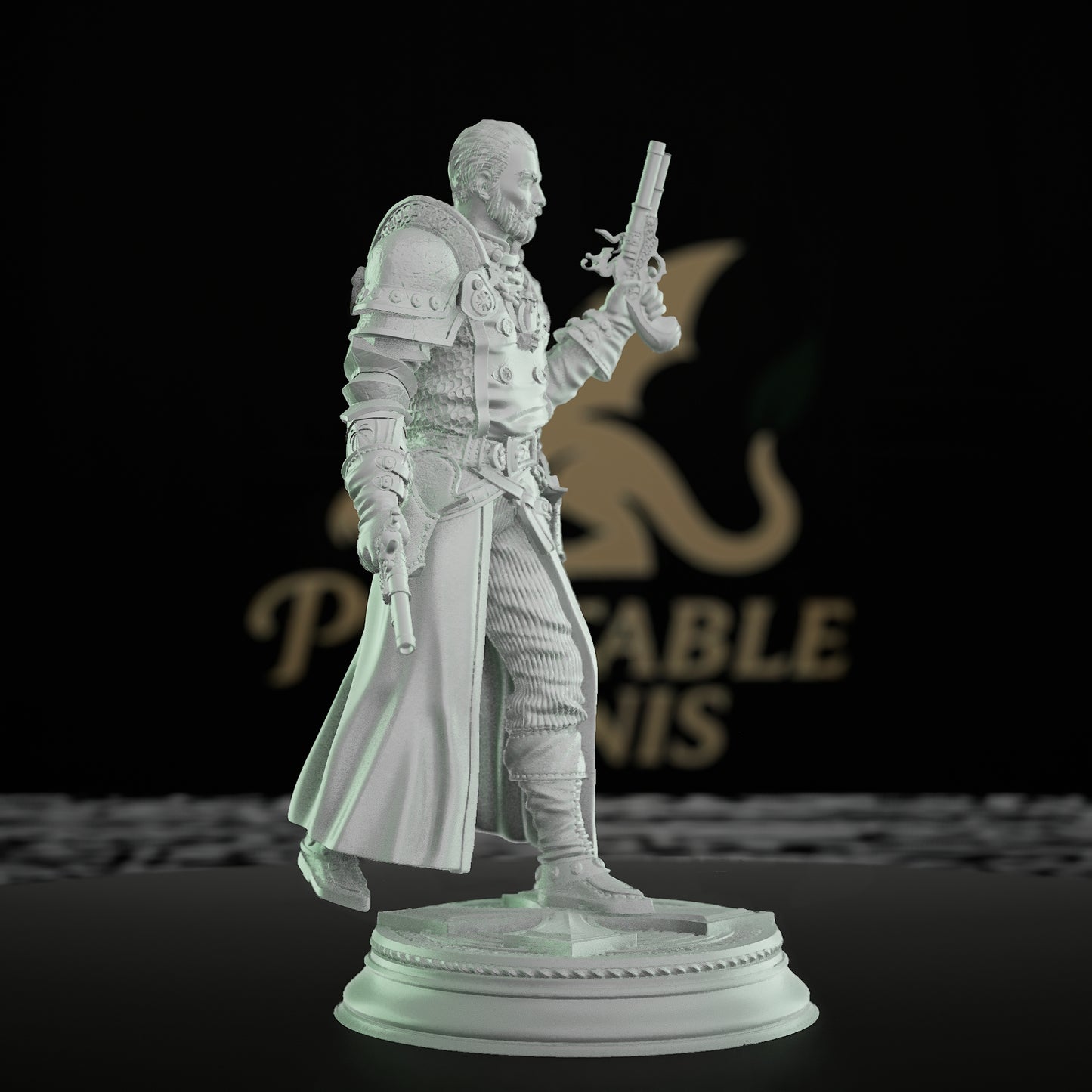 Inquisitor Cleric Hunter Pistol | Medium | DM Stash | D&D DnD Pathfinder Miniature