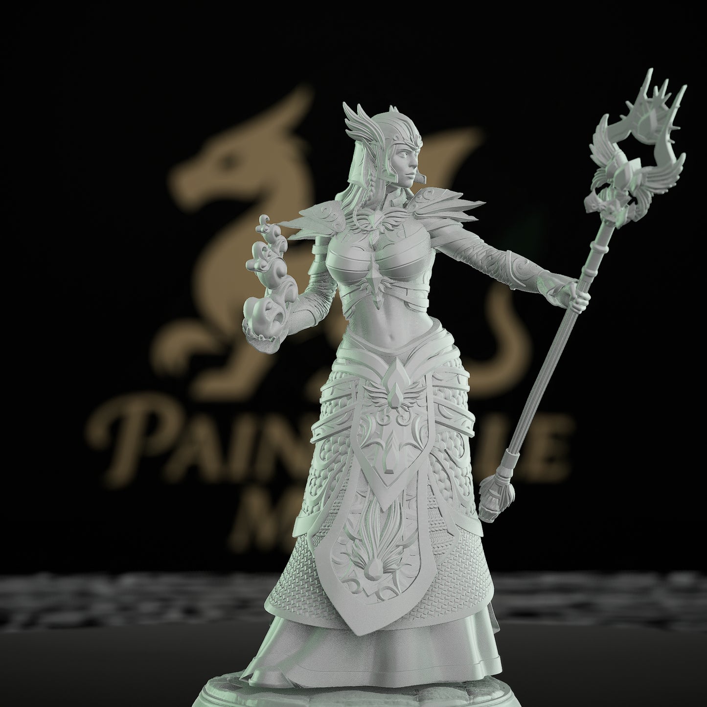 High Elf Sorcerer Spellcaster Miniature | Medium | DM Stash | D&D DnD Pathfinder Miniature