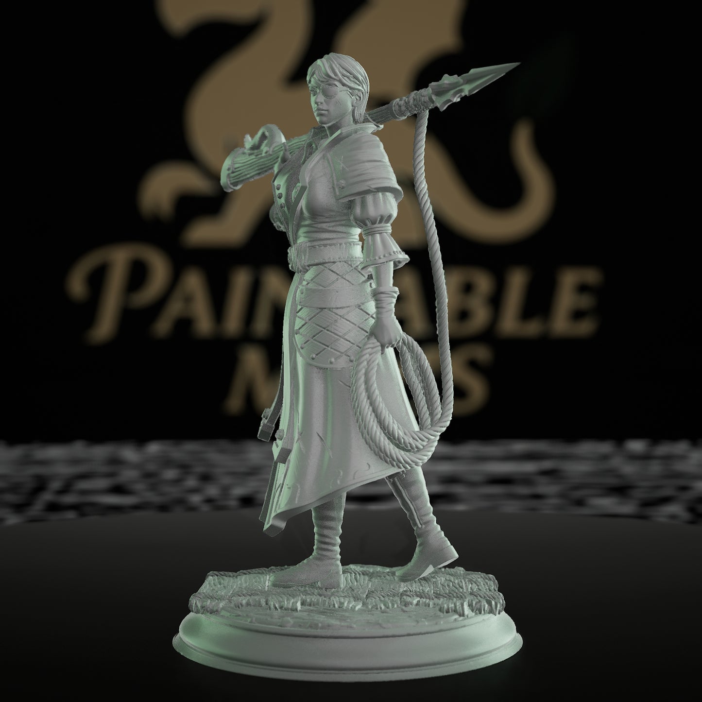 Pirate Rogue Harpooner Miniature | Medium | DM Stash | D&D DnD Pathfinder Miniature