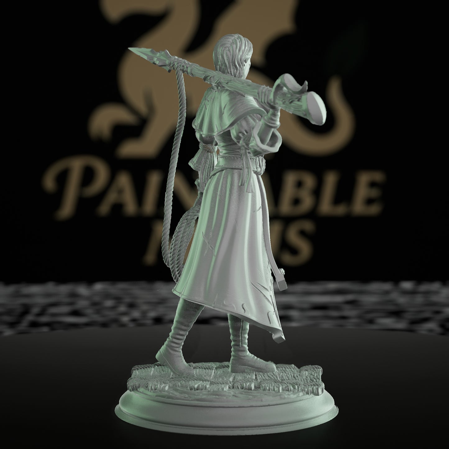 Pirate Rogue Harpooner Miniature | Medium | DM Stash | D&D DnD Pathfinder Miniature