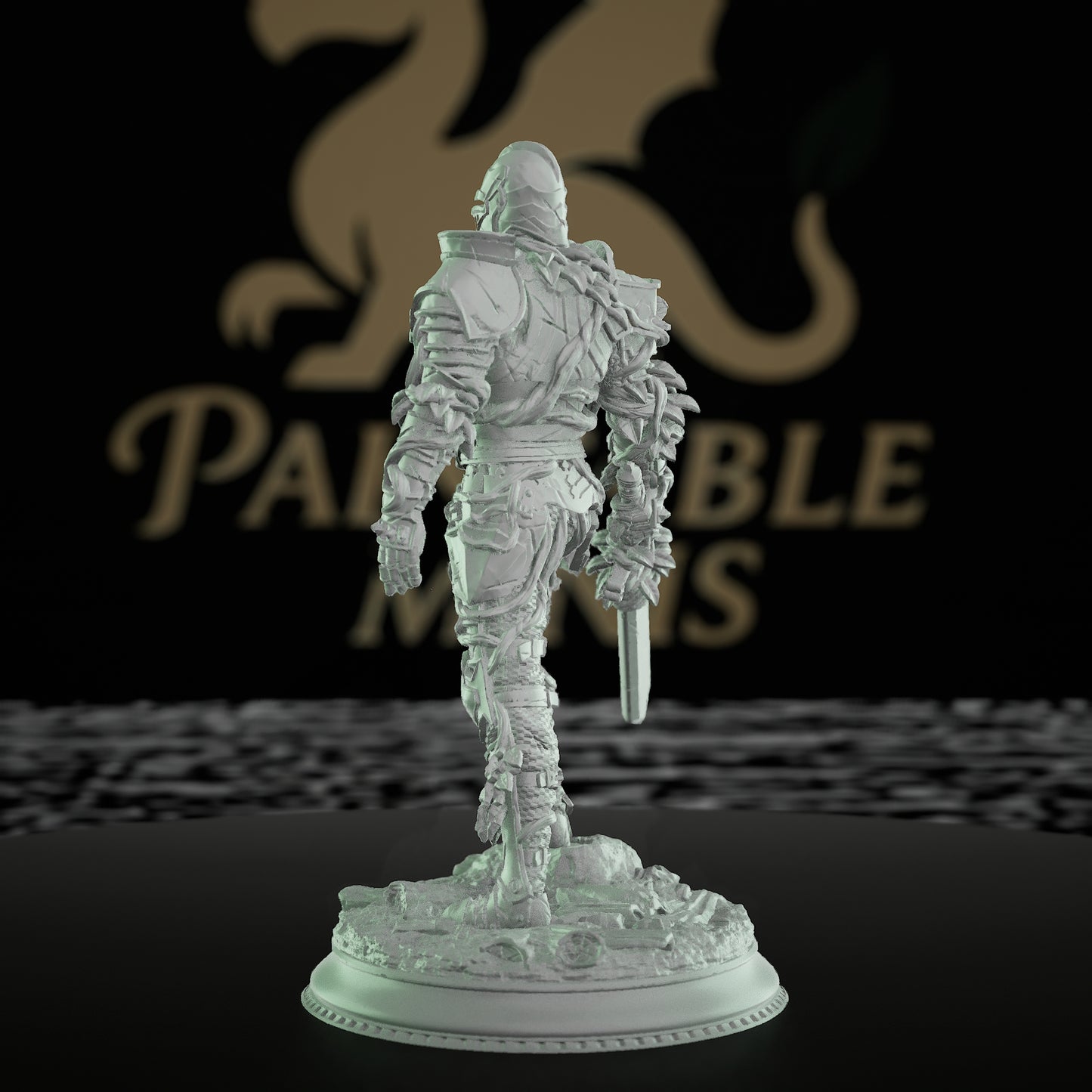 Ghostly Forgotten Knights Armor Sword | Medium | DM Stash | D&D DnD Pathfinder Miniature