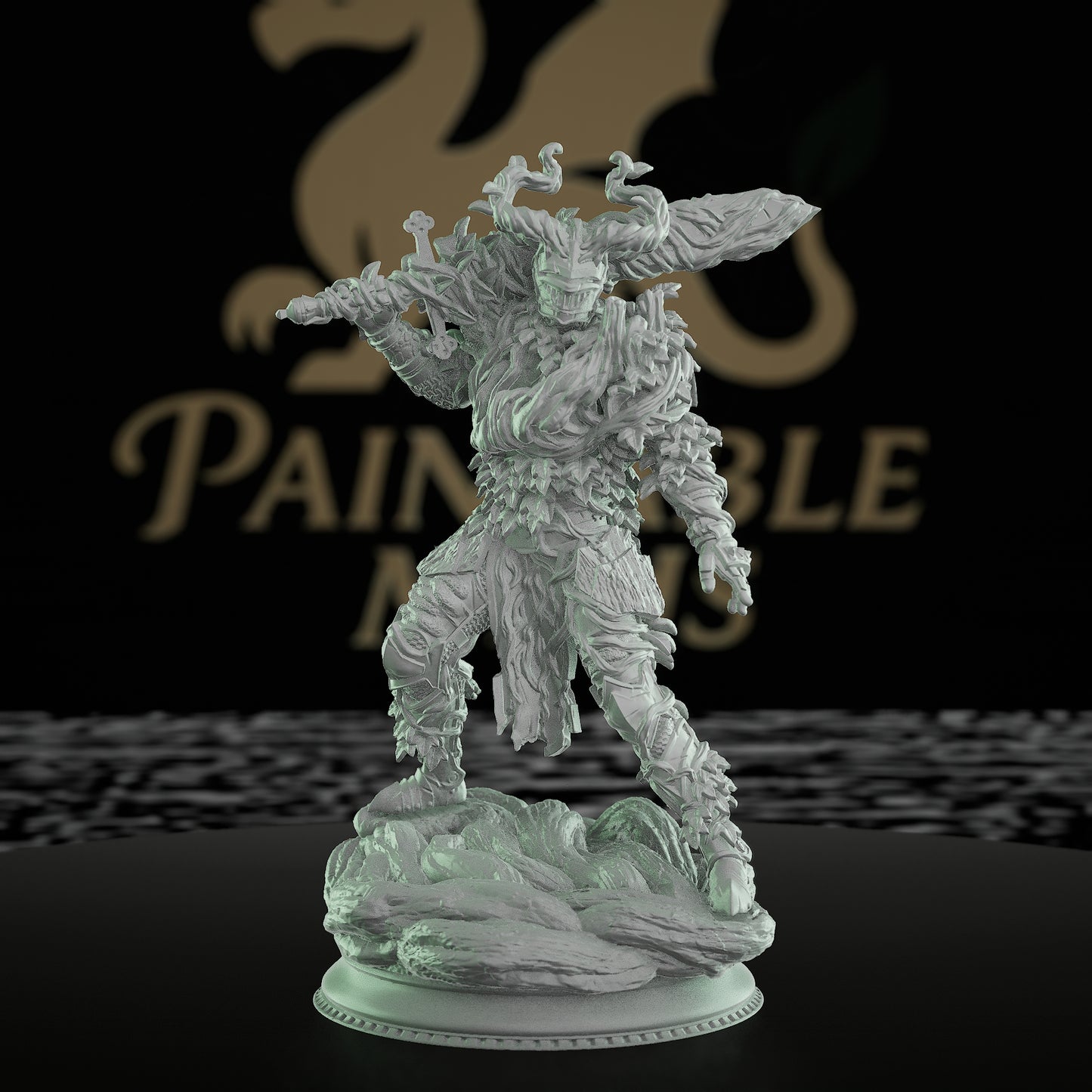 Ghostly Forgotten Knights Armor Sword | Medium | DM Stash | D&D DnD Pathfinder Miniature