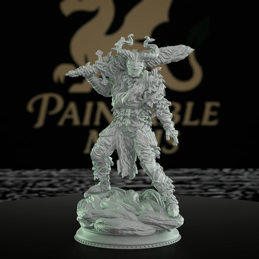 Ghostly Forgotten Knights Armor Sword | Medium | DM Stash | D&D DnD Pathfinder Miniature