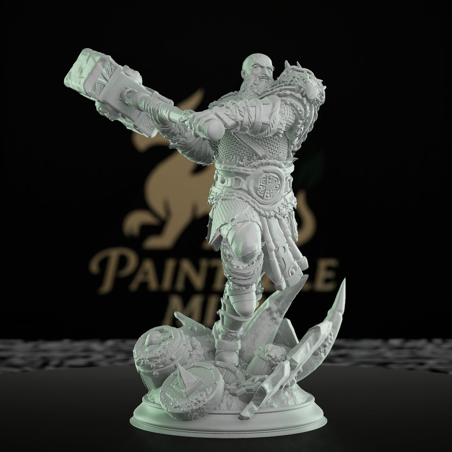 Dwarf Warrior Fighter Miniature | Medium | DM Stash | D&D DnD Pathfinder Miniature