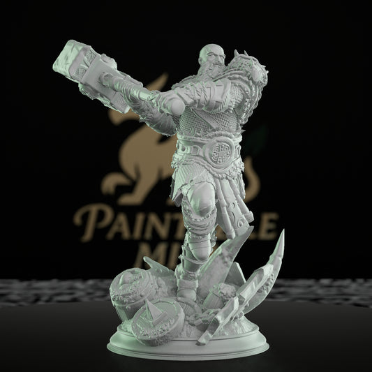 Dwarf Warrior Fighter Miniature | Medium | DM Stash | D&D DnD Pathfinder Miniature