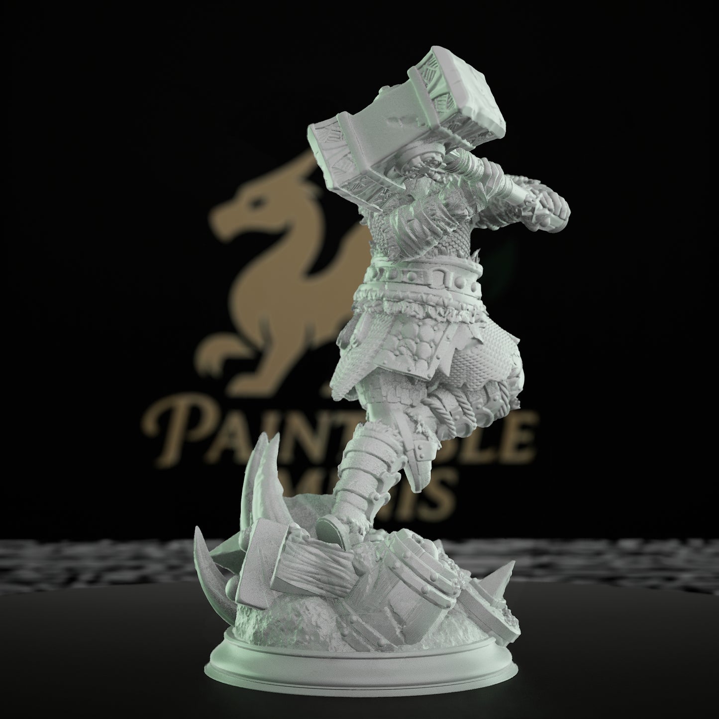 Dwarf Warrior Fighter Miniature | Medium | DM Stash | D&D DnD Pathfinder Miniature