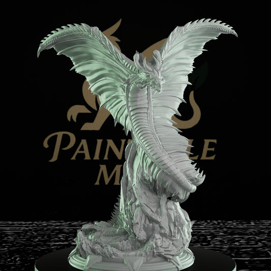 Mana Wyrm Dragon Miniature Huge | DM Stash | D&D DnD Pathfinder Miniature