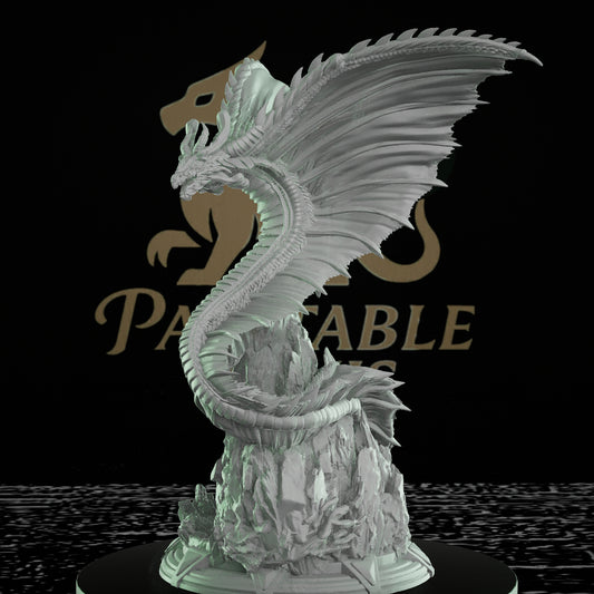 Mana Wyrm Dragon Miniature Huge | DM Stash | D&D DnD Pathfinder Miniature