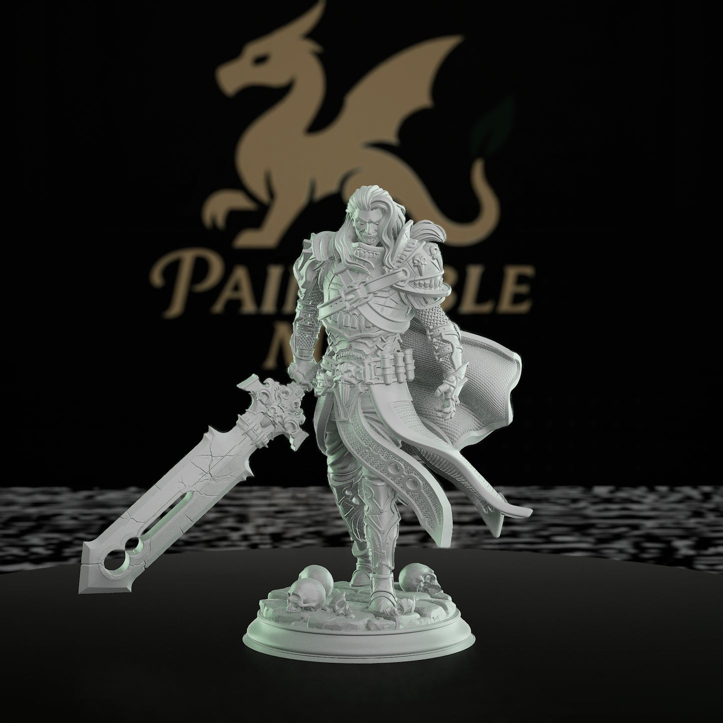 Dark Knight Paladin Miniature | Medium | DM Stash | D&D DnD Pathfinder Miniature