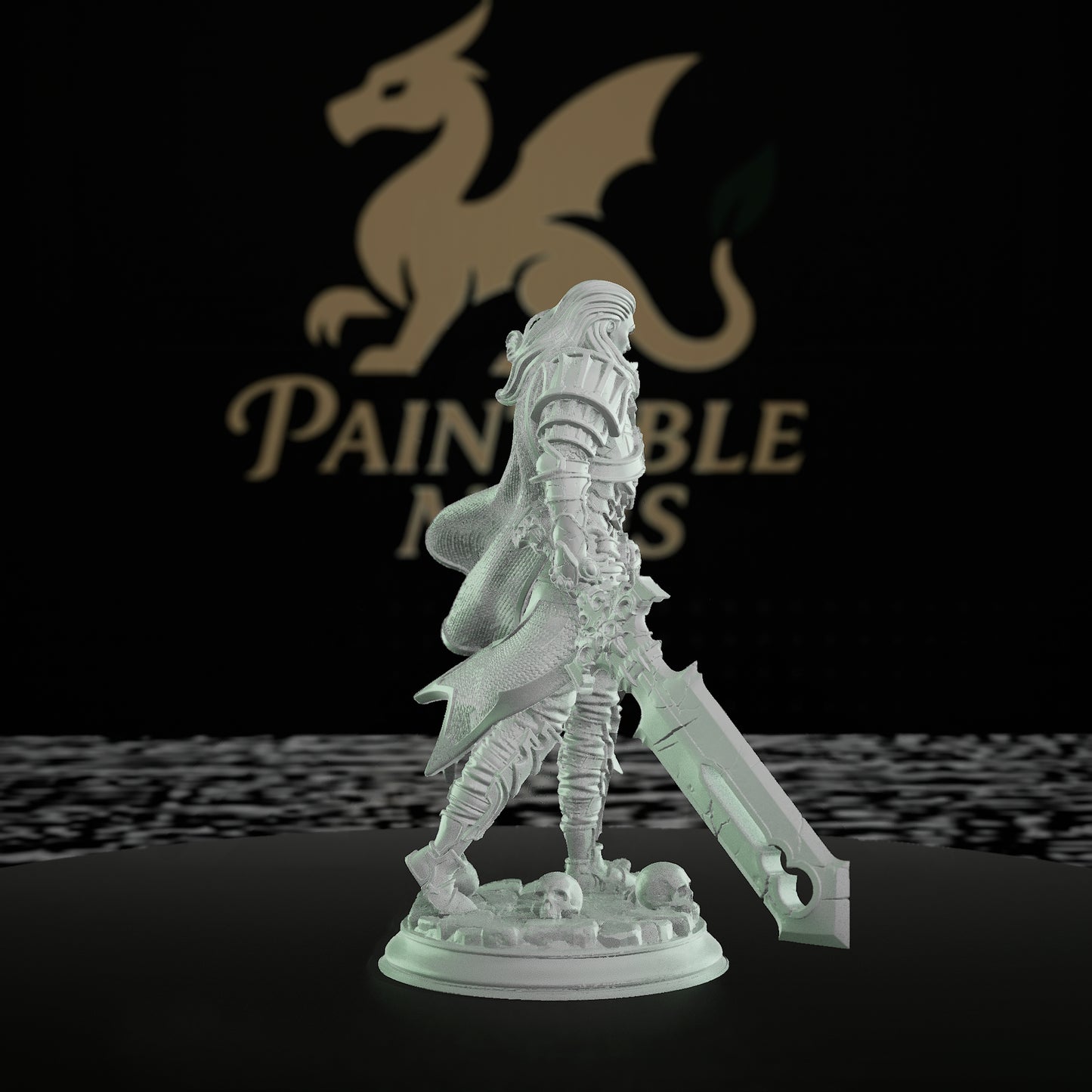 Dark Knight Paladin Miniature | Medium | DM Stash | D&D DnD Pathfinder Miniature