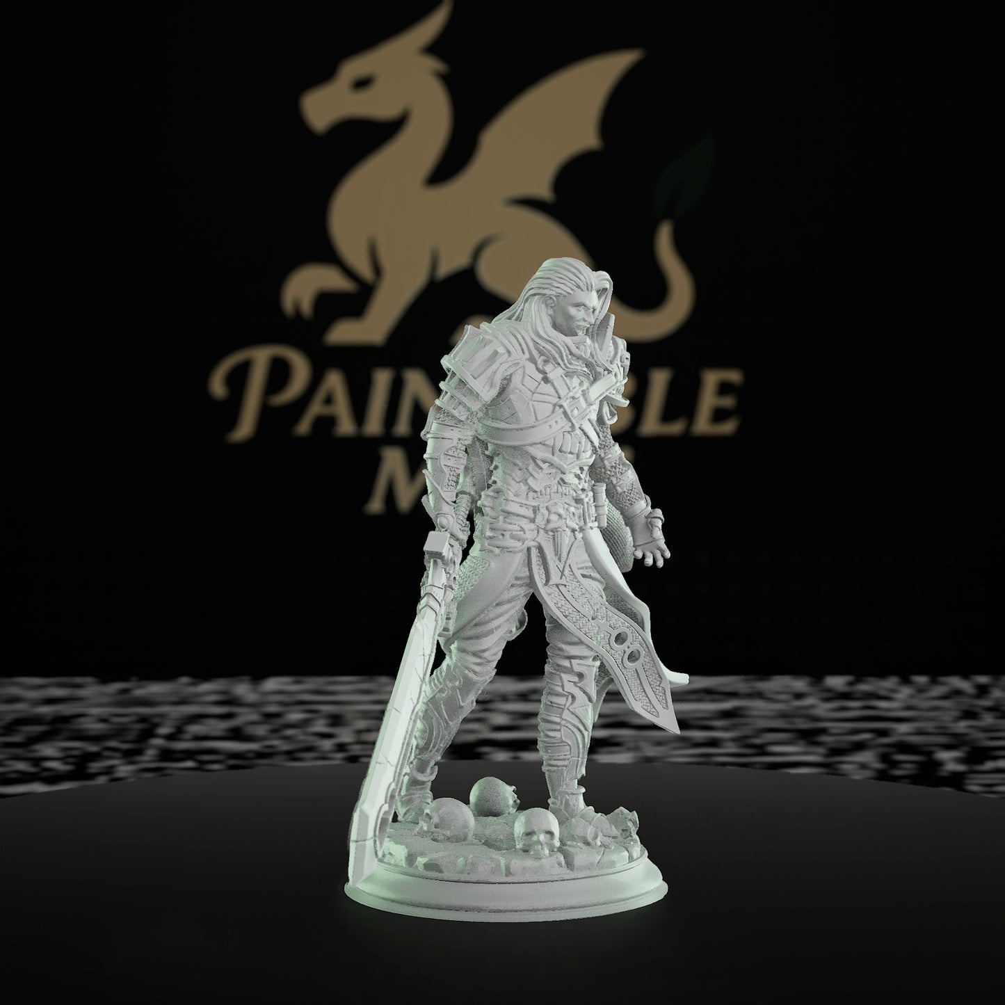 Dark Knight Paladin Miniature | Medium | DM Stash | D&D DnD Pathfinder Miniature