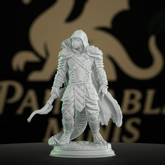 Lizardfolk Ranger Silent Hunter Bow | Medium | DM Stash | D&D DnD Pathfinder Miniature