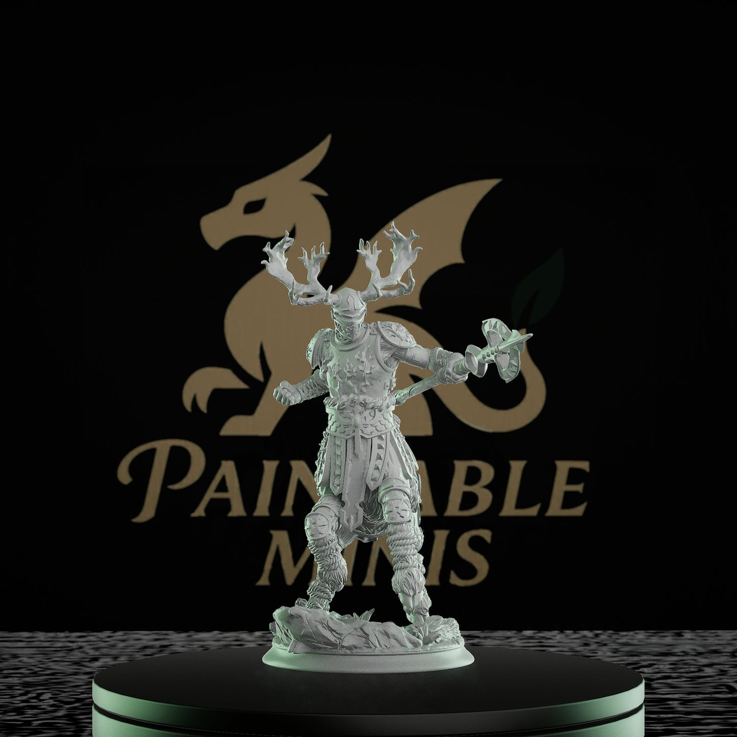 Centaur Warrior Antlers Fighter | Large | DM Stash | D&D DnD Pathfinder Miniature