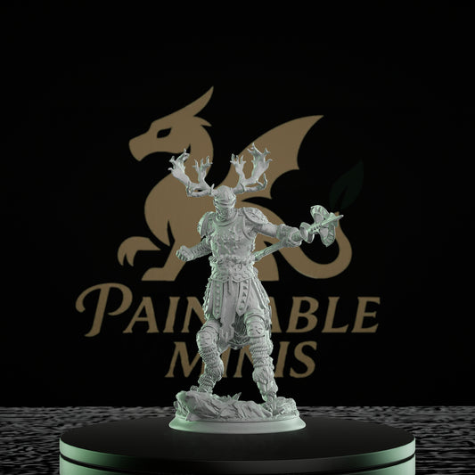Centaur Warrior Antlers Fighter | Large | DM Stash | D&D DnD Pathfinder Miniature
