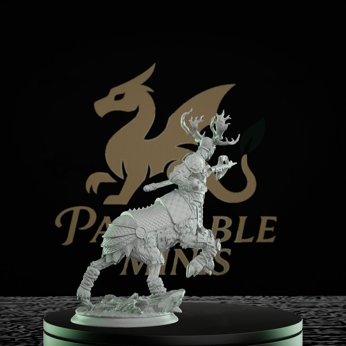 Centaur Warrior Antlers Fighter | Large | DM Stash | D&D DnD Pathfinder Miniature