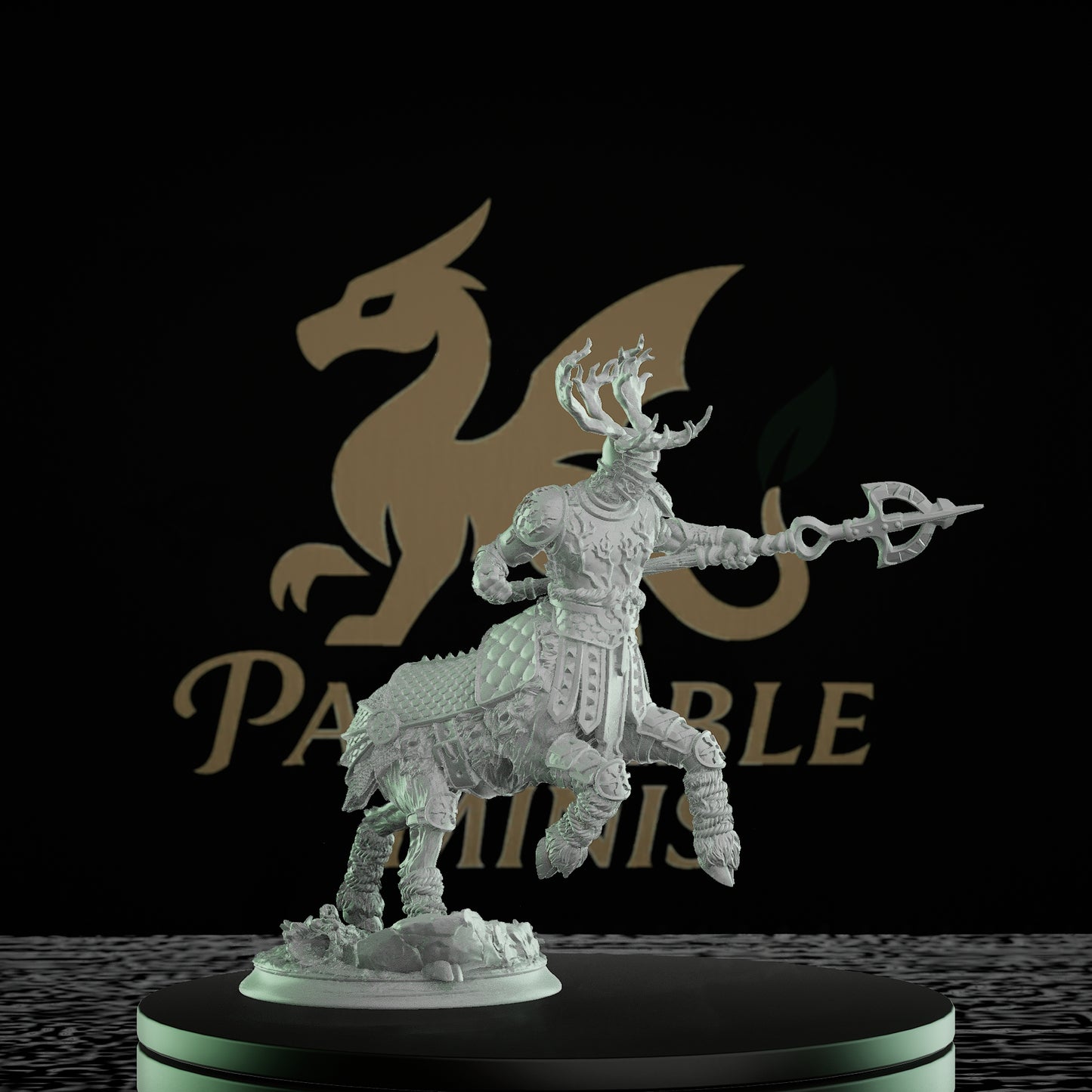 Centaur Warrior Antlers Fighter | Large | DM Stash | D&D DnD Pathfinder Miniature