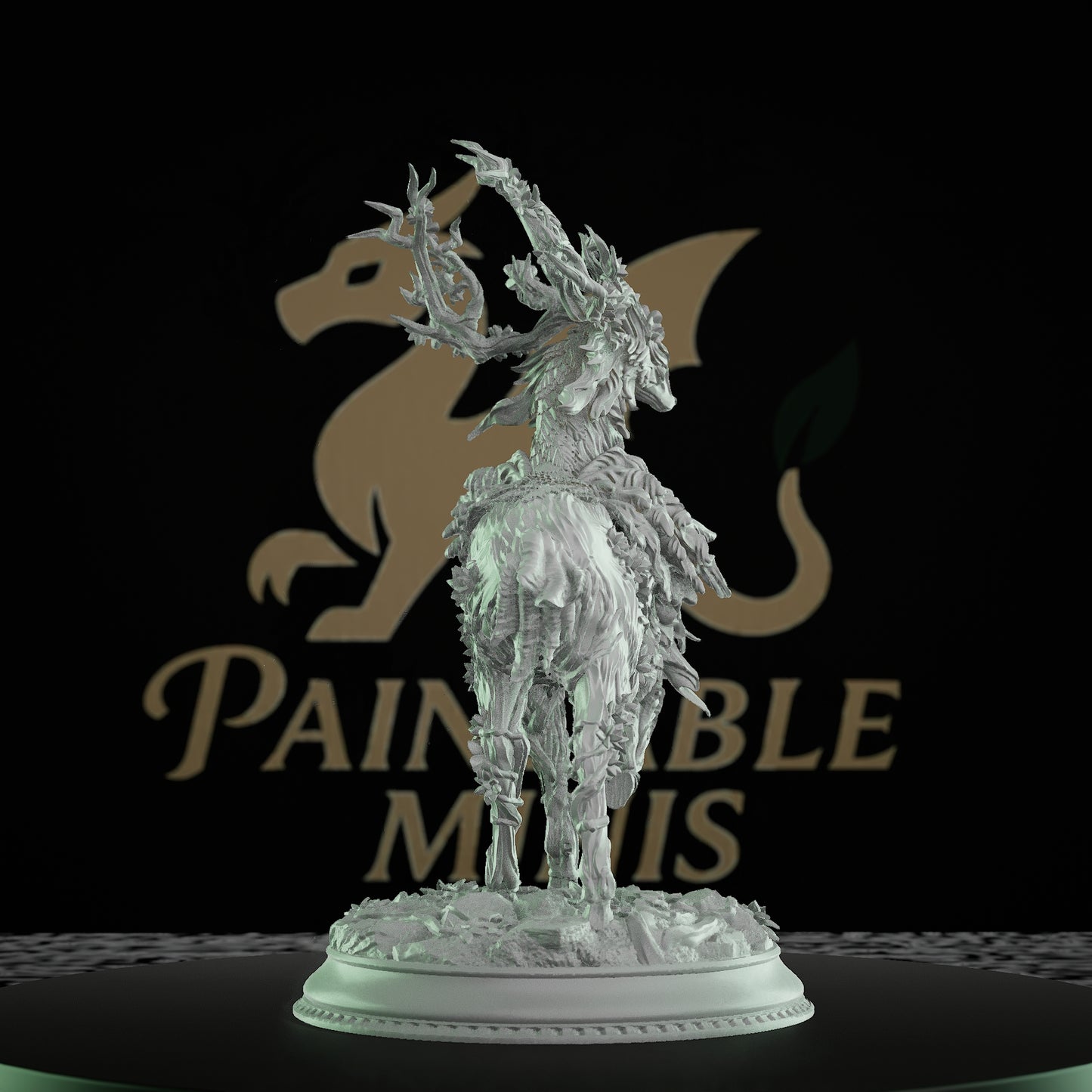 Forest Guardian Antlered Druid Fey | Large | DM Stash | D&D DnD Pathfinder Miniature