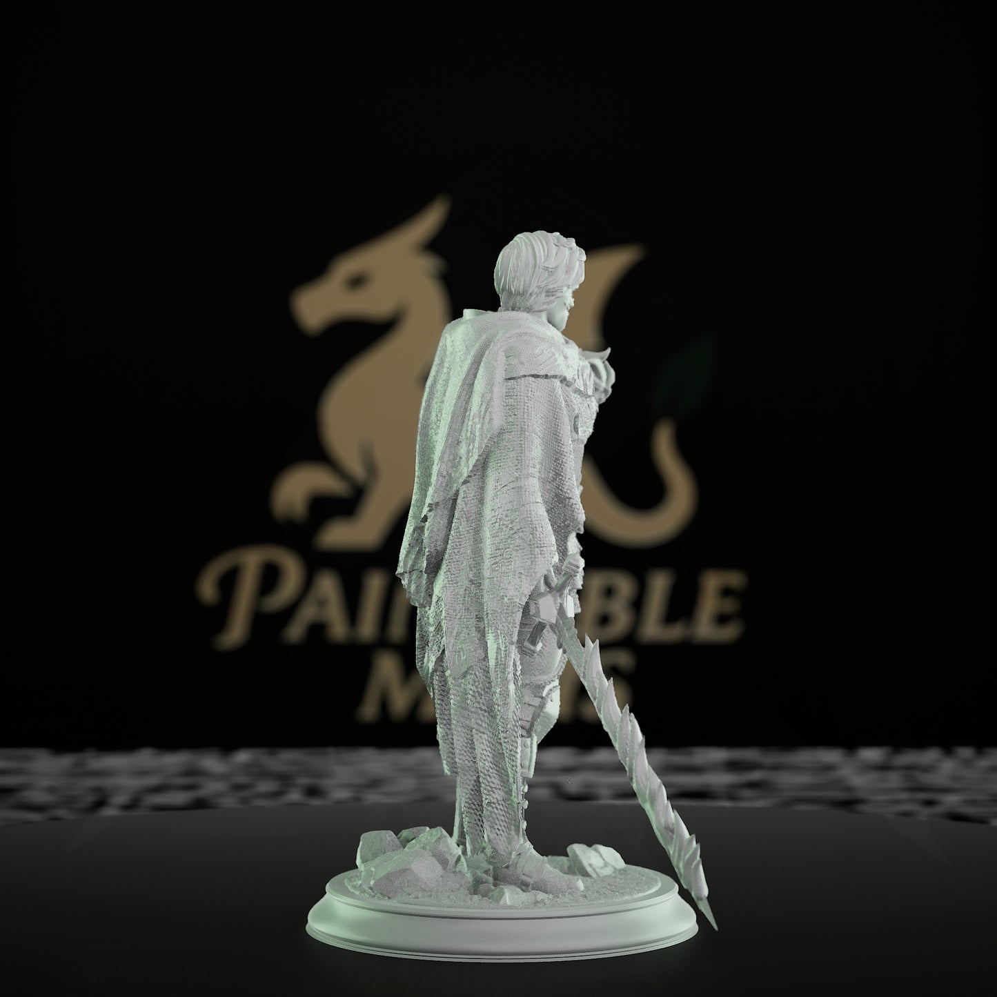 Human Warrior Spellcaster Sword Orb | Medium | DM Stash | D&D DnD Pathfinder Miniature