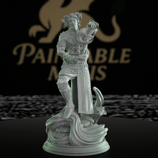 Tiefling Infernal Sorcerer Miniature | Medium | DM Stash | D&D DnD Pathfinder Miniature