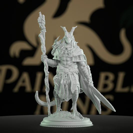 Lizardfolk Sorcerer Spellcaster Draconic Motifs | Medium | DM Stash | D&D DnD Pathfinder Miniature