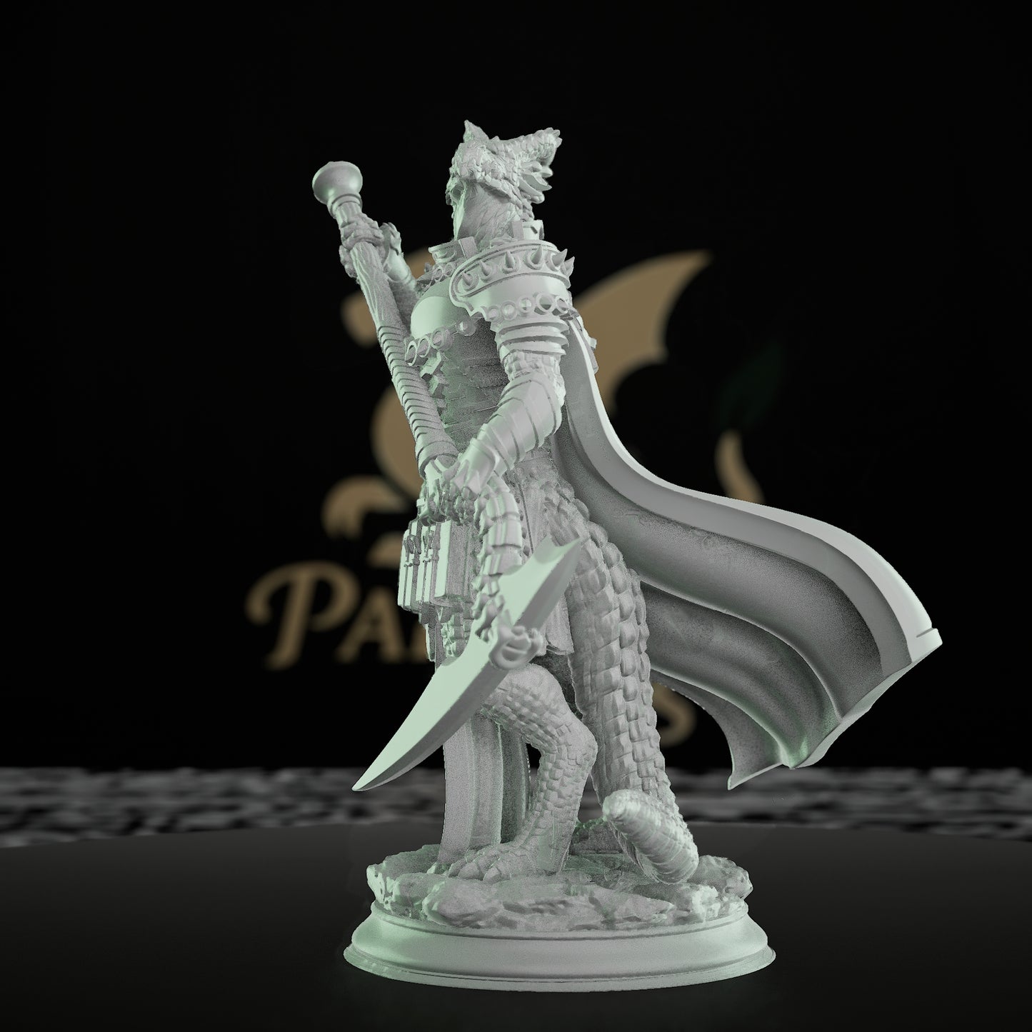 Silverscale Warlock Sorcerer Miniature | Medium | DM Stash | D&D DnD Pathfinder Miniature