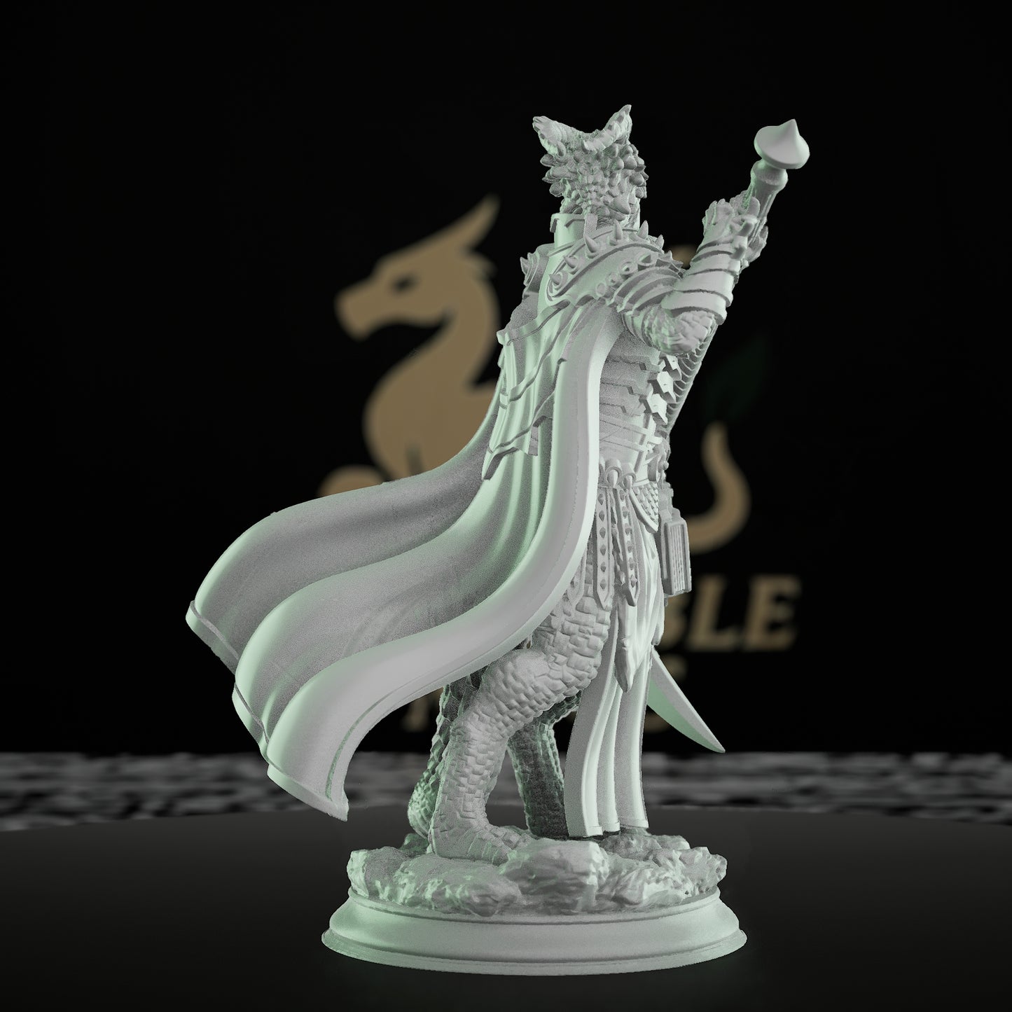 Silverscale Warlock Sorcerer Miniature | Medium | DM Stash | D&D DnD Pathfinder Miniature